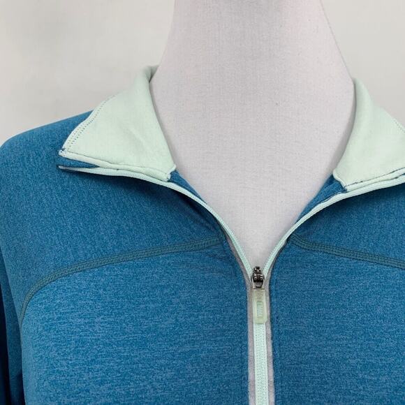 Korsa Shirt Womens XL Extra Large Multi Static Run Sports Half Zip Thumbholes - Picture 4 of 16